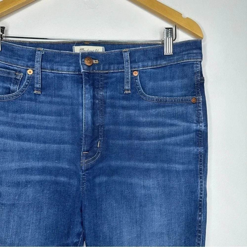 Madewell 10” High Rise Raw Hem Skinny Jeans Size 31 - Picture 4 of 10